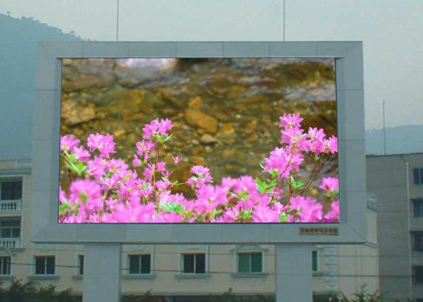 چین صفحه نمایش دیجیتال در فضای باز ثابت صفحه نمایش LED 8P 1R1G1B رنگ برای تبلیغات کارخانه